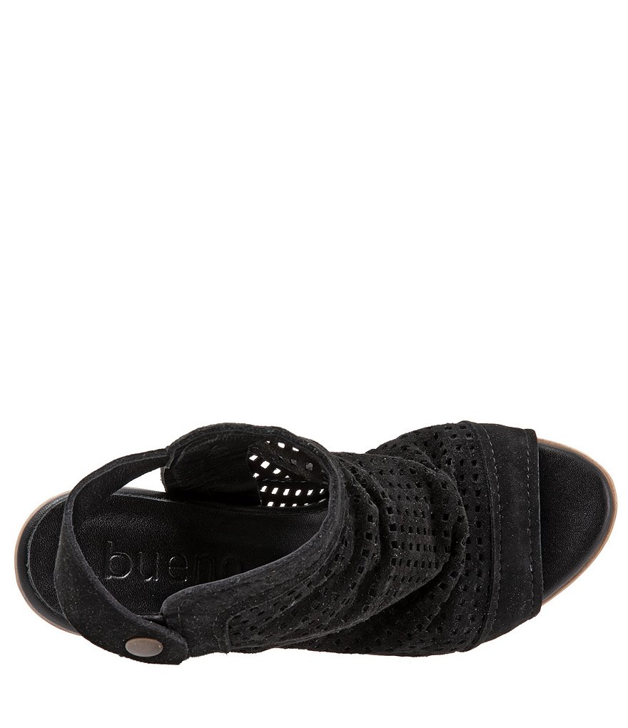 Bueno Udo Perforated Suede Slingback Sandals