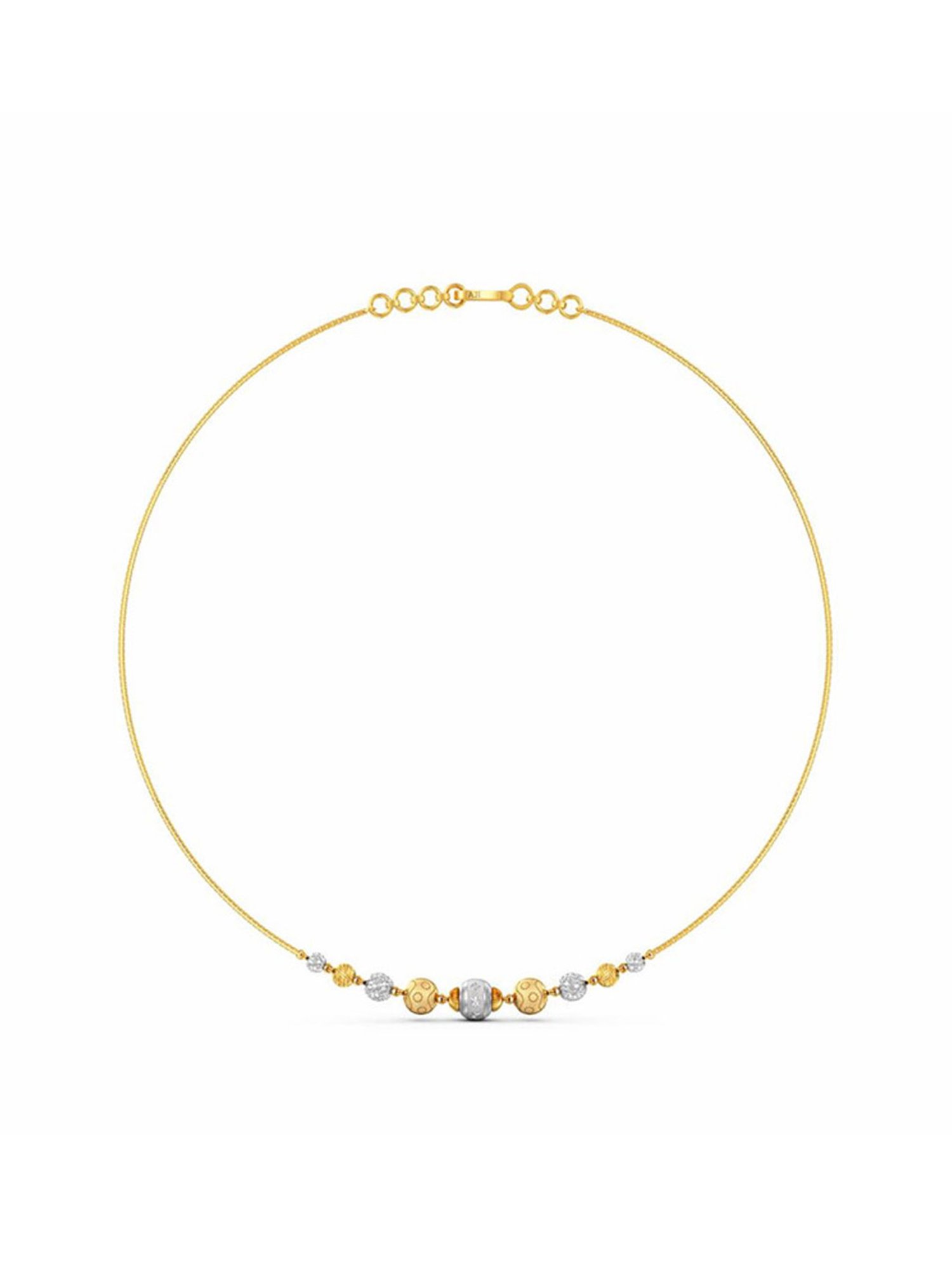 CKC Repouss&iquest; Work Rudraksha Gold Extender Neck Chain: Spiritual Elegance