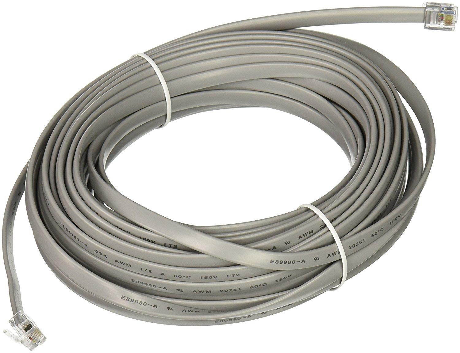Cables To Go Model 08115 50 ft. RJ12 6P6C Straight Modular Cable