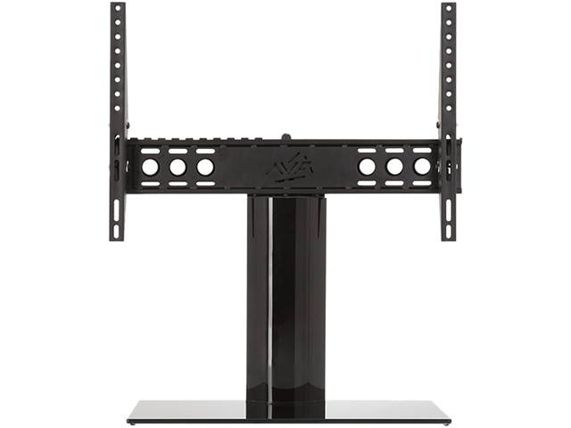 AVF B602BB-A  Universal Table Top TV Stand/Base - Adjustable Tilt and Turn - for most TVs 46-inch to 65-inch - Black/Black
