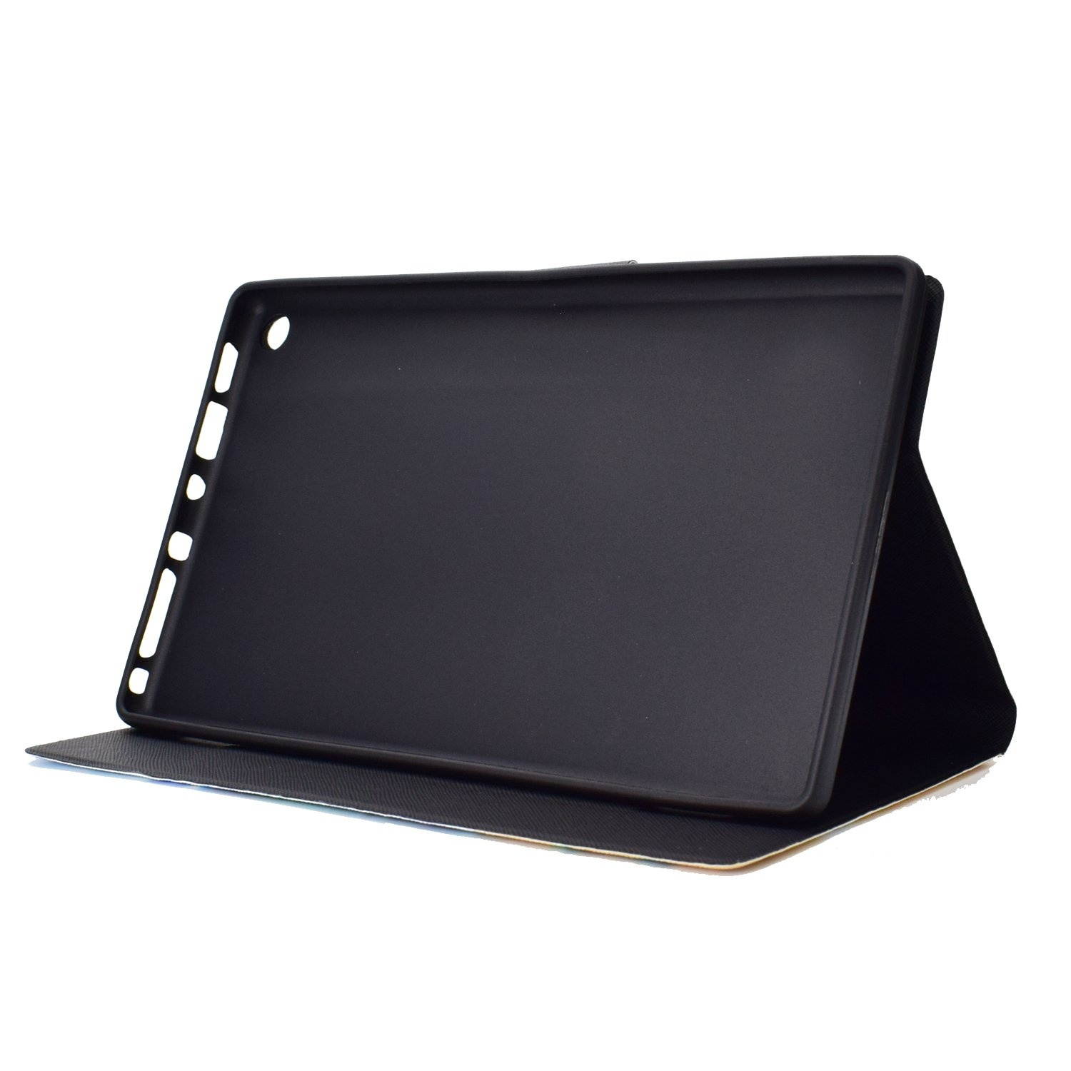 Dteck Case for Fire HD 8 Tablet (8th Generation /7th Generation /6th Generation, 2020 2019 2018 2017 2016) - Slim Fit Synthetic Leather Smart Stand Cover with Auto Sleep Wake/Stylus Pen (Blue Sea)