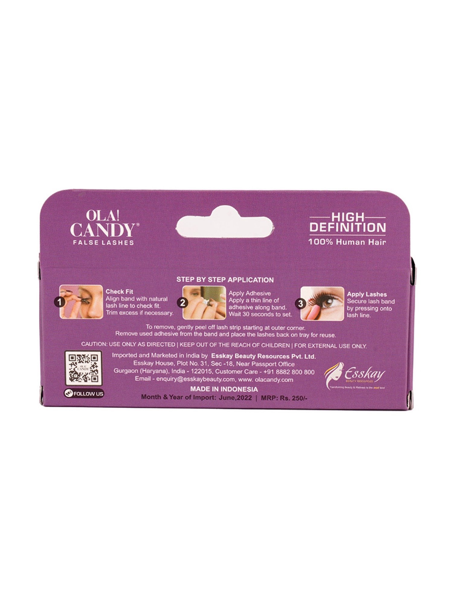 Ola! Candy Mesmer Eyes Human Hair False Eyelashes - 232