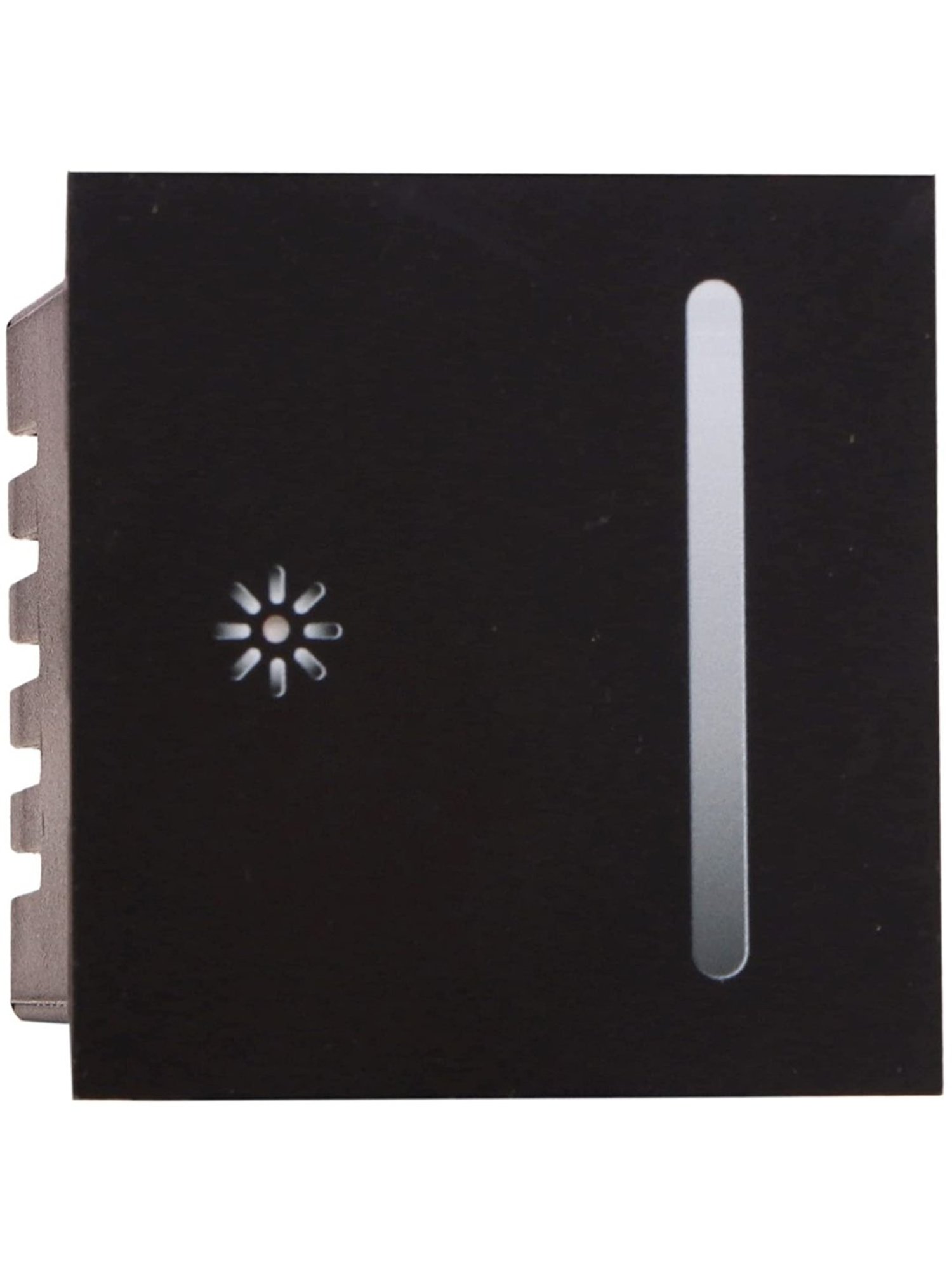 Teqooz Smart Dimmer Wi-Fi plus Bluetooth Touch Switch for Lights, Lamps (Black)