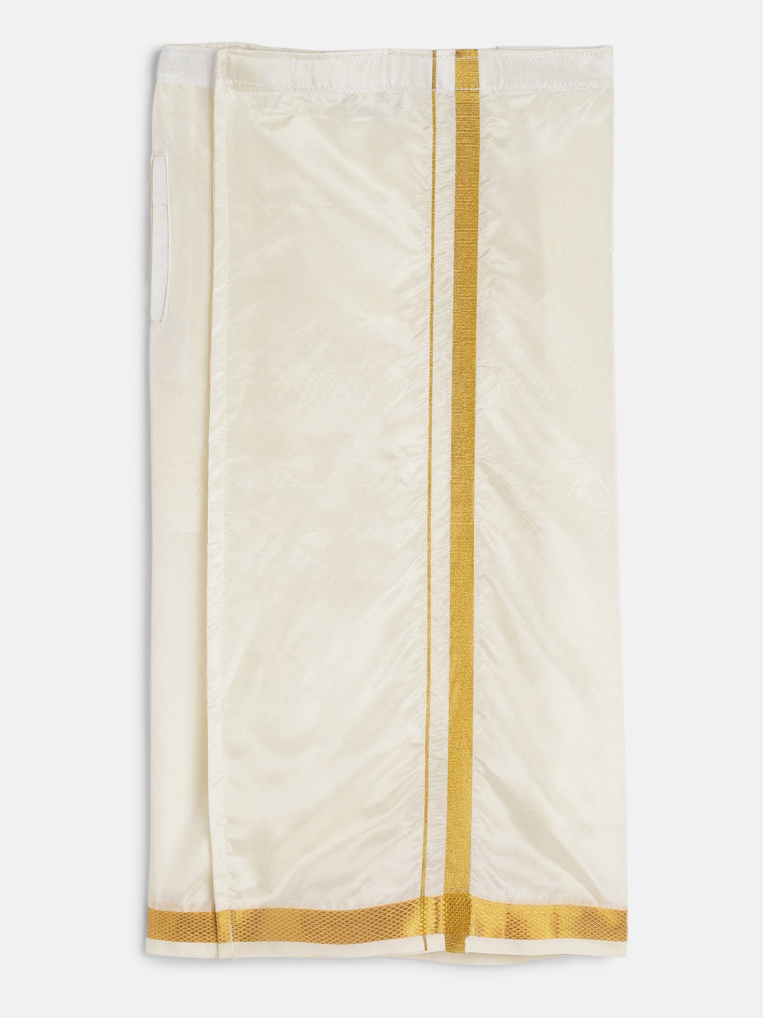 THANGAMAGAN Kids Yellow & Cream Solid  Shirt,  Dhoti,  Towel With  Freebies Set