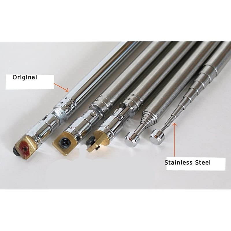 PL Seies Radio Stainless Steel Replacement Telescopic Antenna for  PL880PL660PL390PL398PL398BT Radios
