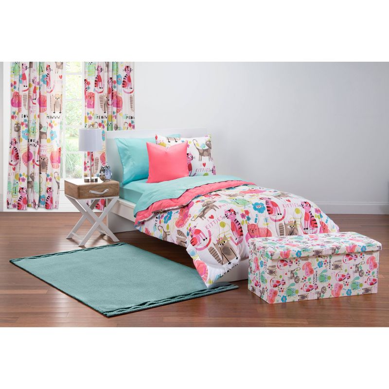 Crayola Pointillist Pansy Curtain Panel