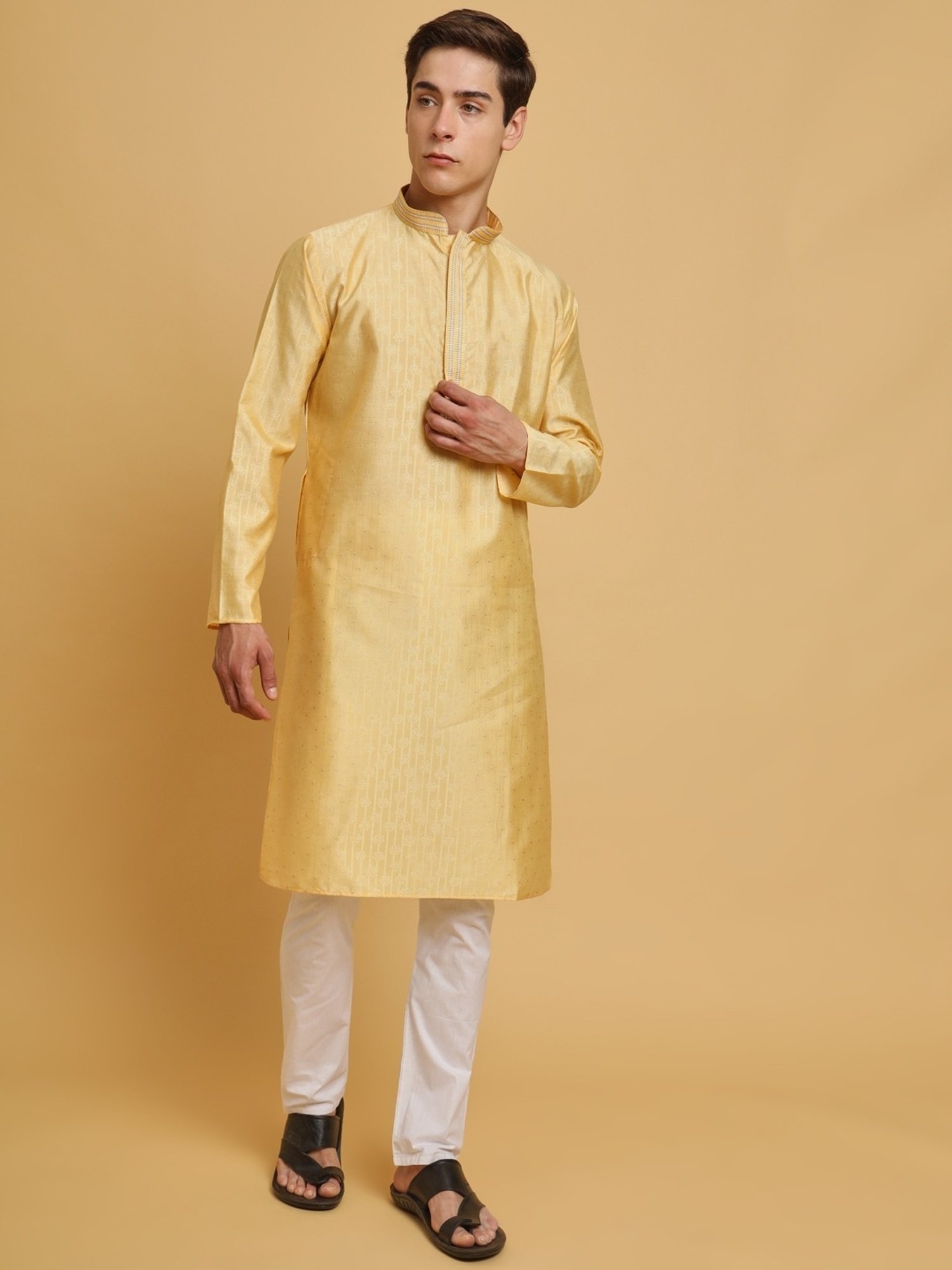 SWAGG INDIA Yellow Regular Fit Kurta