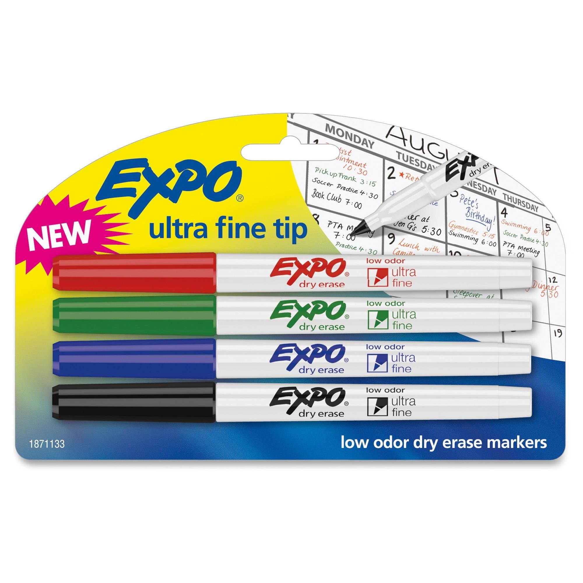 Sanford Expo Ultra Fine Tip 4-pk Dry Erase Markers