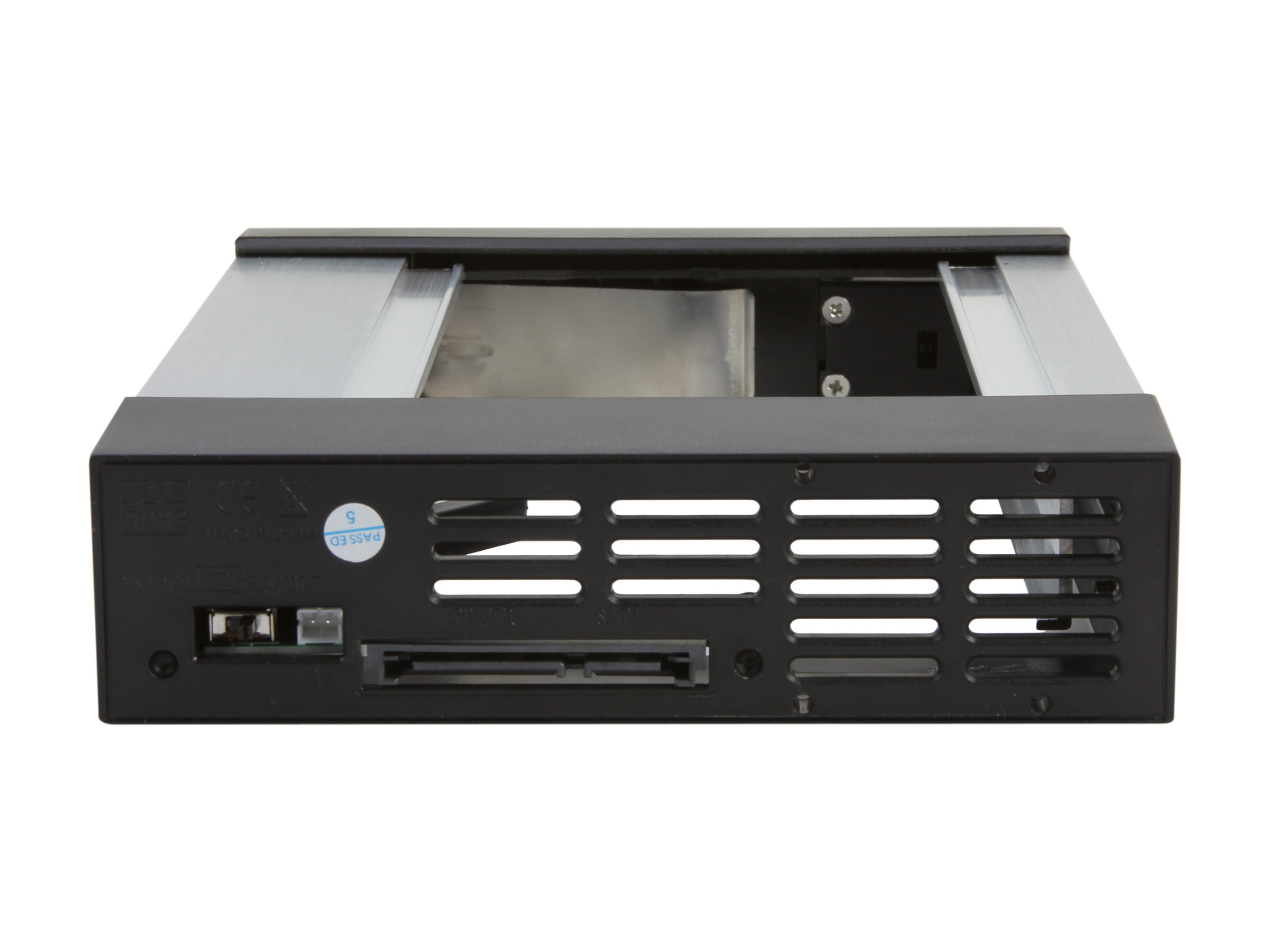 iStarUSA BPN-DE110SS-SILVER Trayless 5.25" to 3.5" SATA SAS 6 Gbps HDD Hot-swap Rack