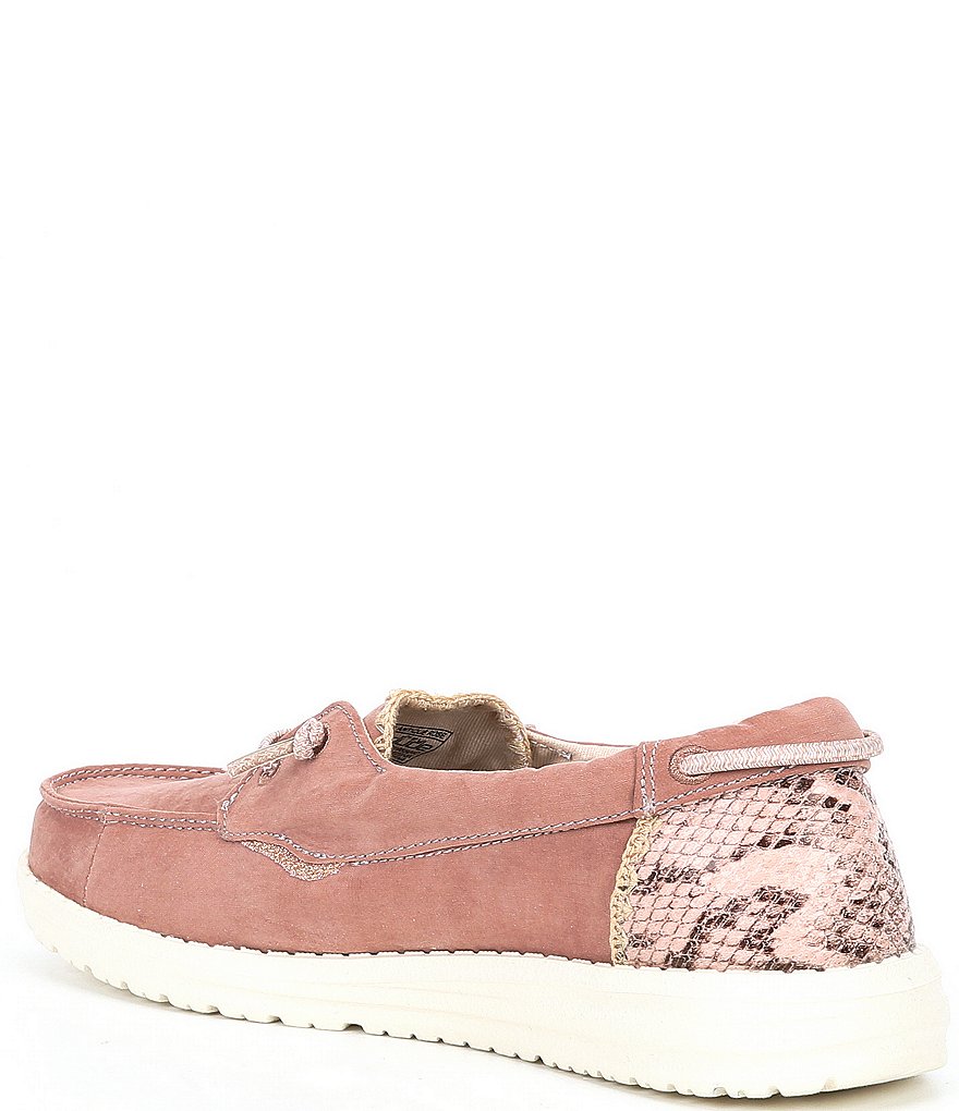 Hey Dude Women's Laila Python Print Washable Boat Shoes