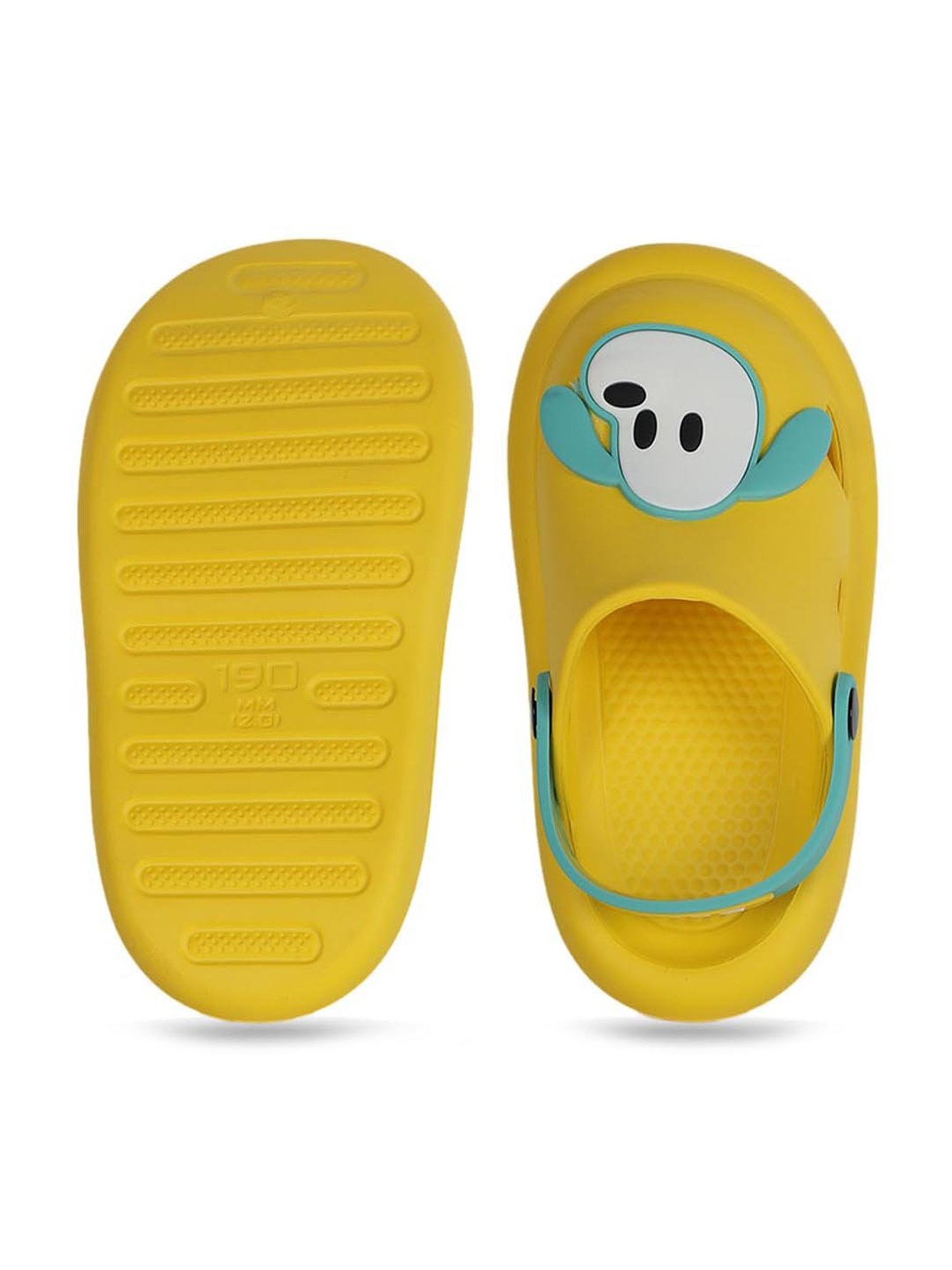 Passion Petals Kids Yellow Sling Back Clogs