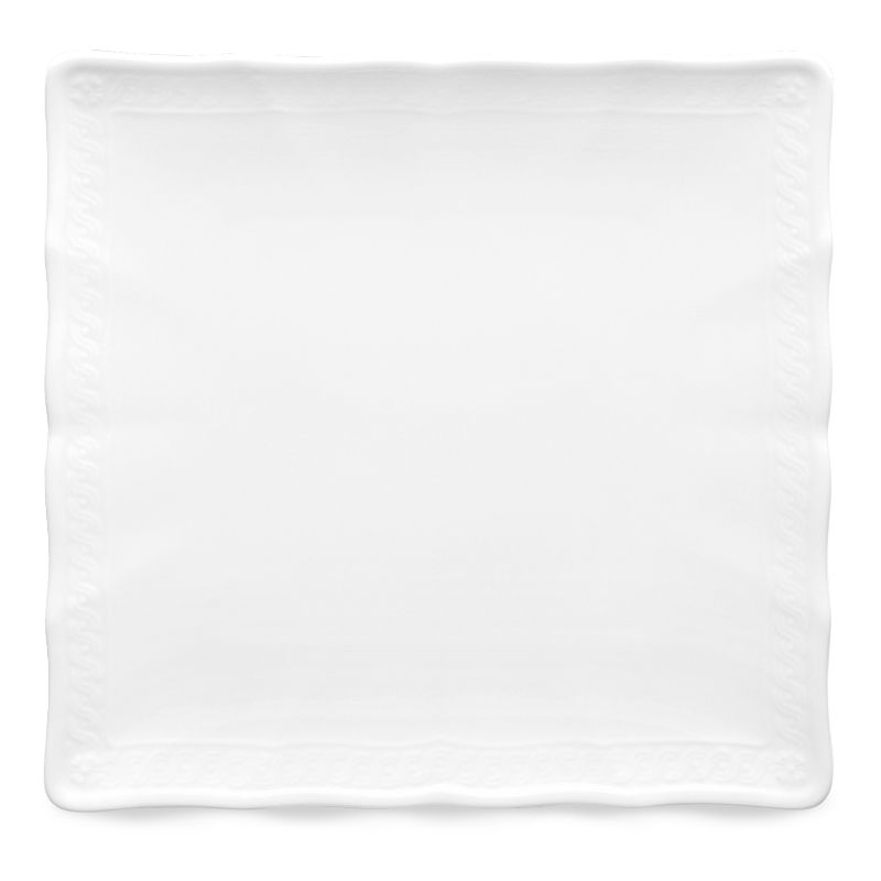 10 Strawberry Street Matte Wave Stoneware Salad Plates 8" White - Set of 6