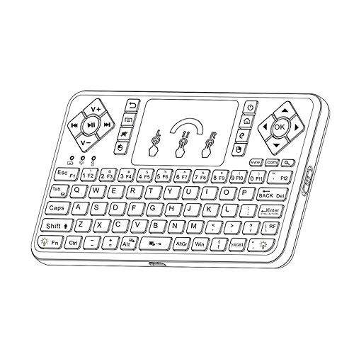 Mini Wireless Keyboard with mouse touchpad and Multimedia Keys for Android TV Box HTPC PS3 XBOX360 Smart Phone Tablet Mac Linux Windows OS ect