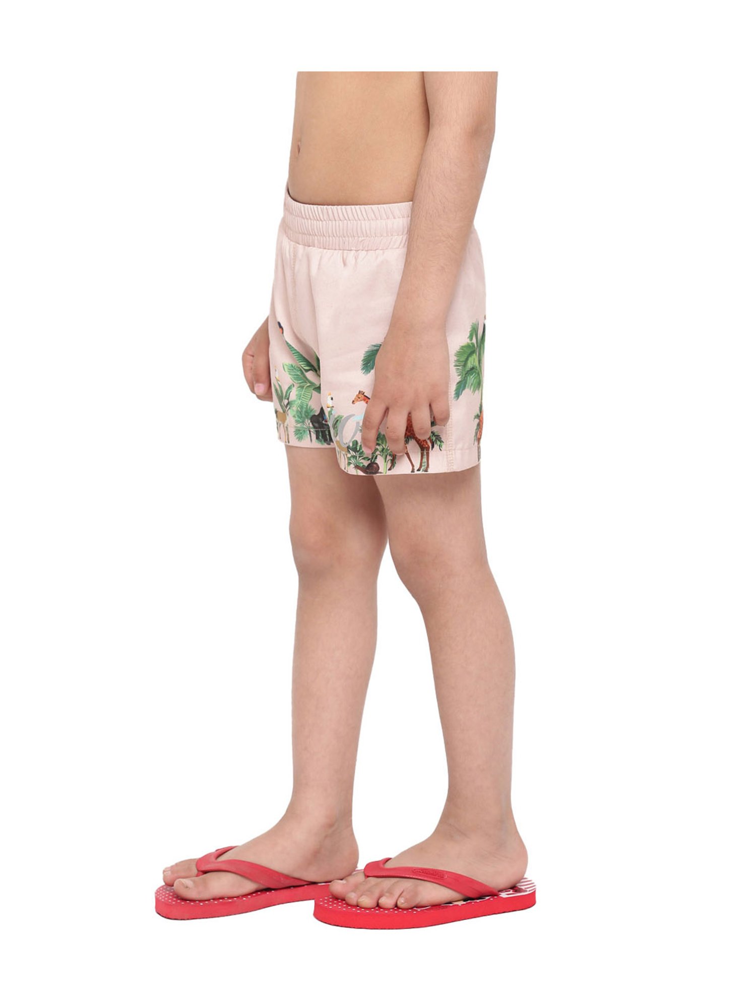 IO Kids Pink Printed Shorts