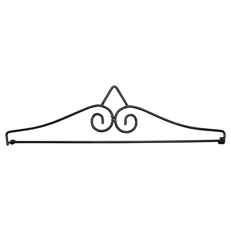 Northlight 14.5" Black Metal Garden Flag Hanger