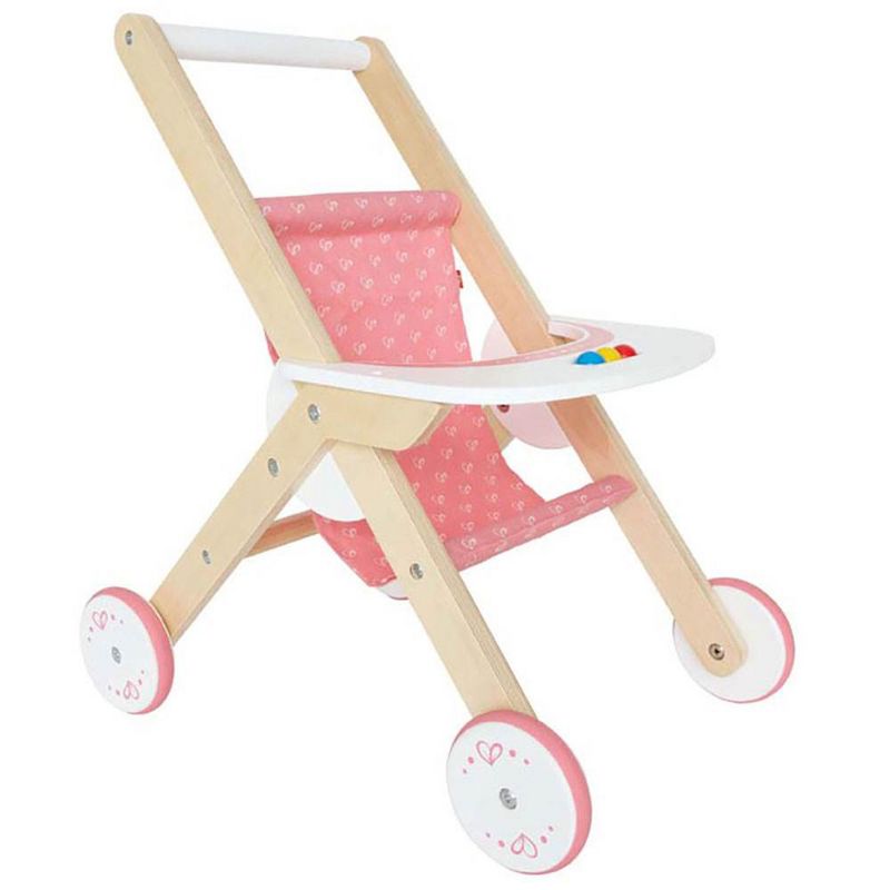 Hape Kids Wooden Babydoll Stroller Baby Toddler Pretend Toy Play Furniture