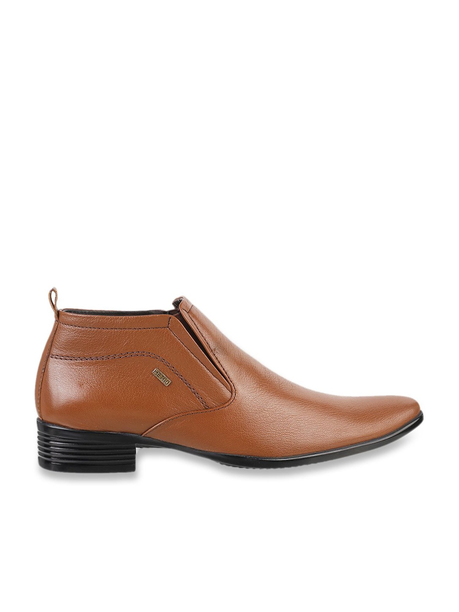 Metro Men's Tan Formal Boots