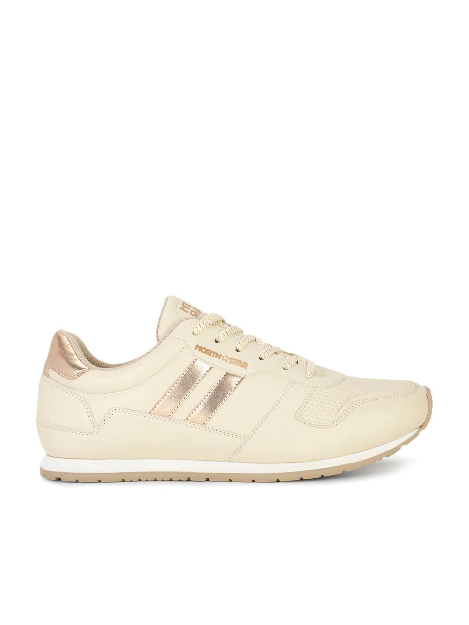 North Star by Bata Women's Beige Sneakers