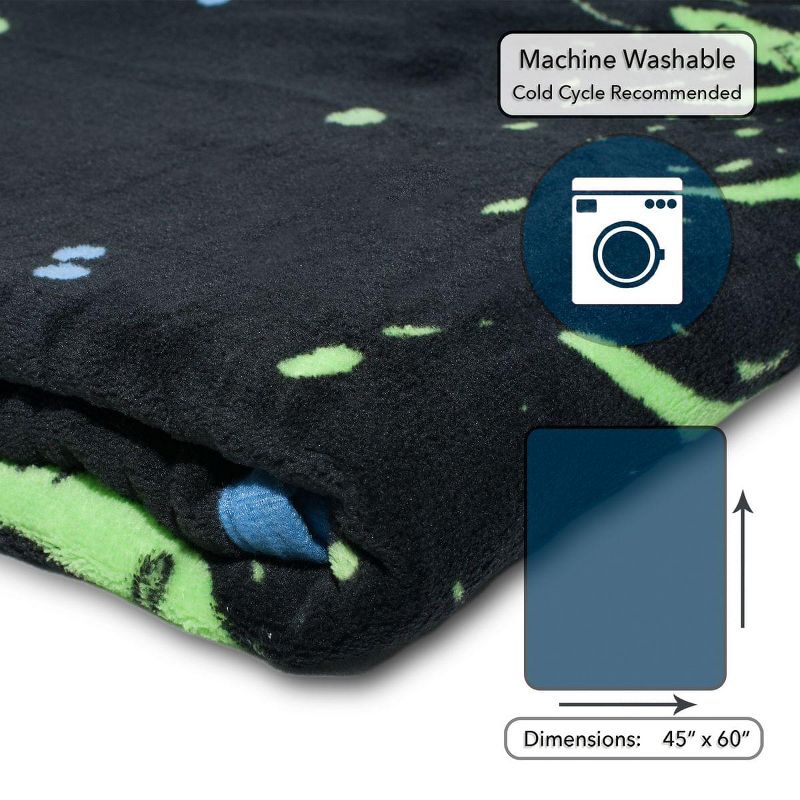 Franco Manufacturing Co Rick and Morty Fresh Start Fleece Throw Blanket 45 x 60 Inches