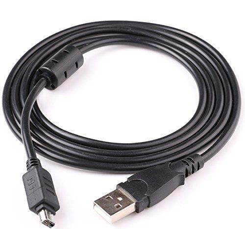 MaxLLTo Olympus E-30 D-630 USB Cable, Extra Long 5ft 2in1 USB Data SYNC-Charge Charging Cable Cord for Olympus Stylus Tough Verve S E-30 D-630 Ferrari Mini S Camera