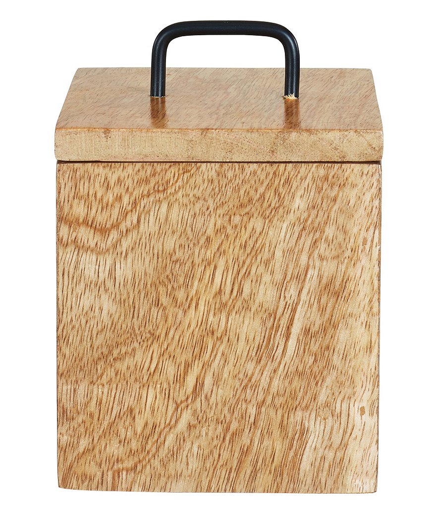 Oscar/Oliver Mason Wooden Covered & Handled Jar