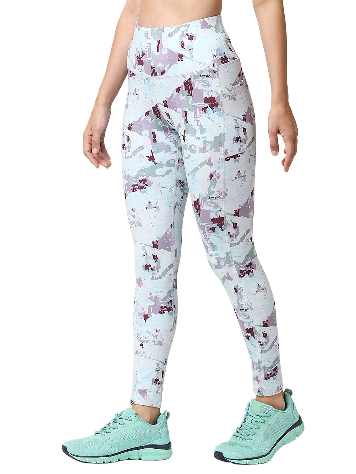 Soie Multicolor Printed Tights