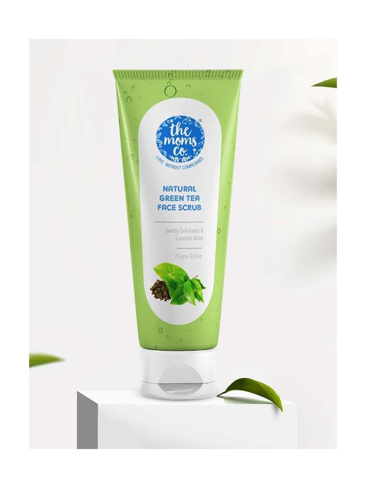 The Moms Co. Natural Green Tea Face Scrub - 75 gm
