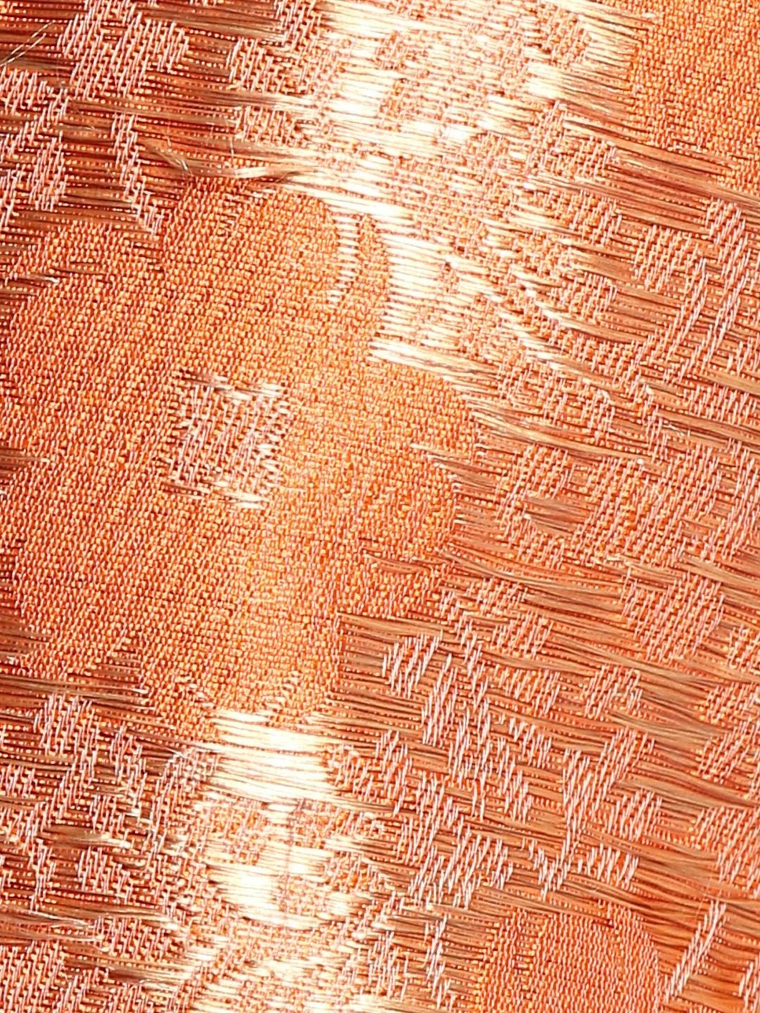 Hangup Orange Jacquard Pattern Shrug