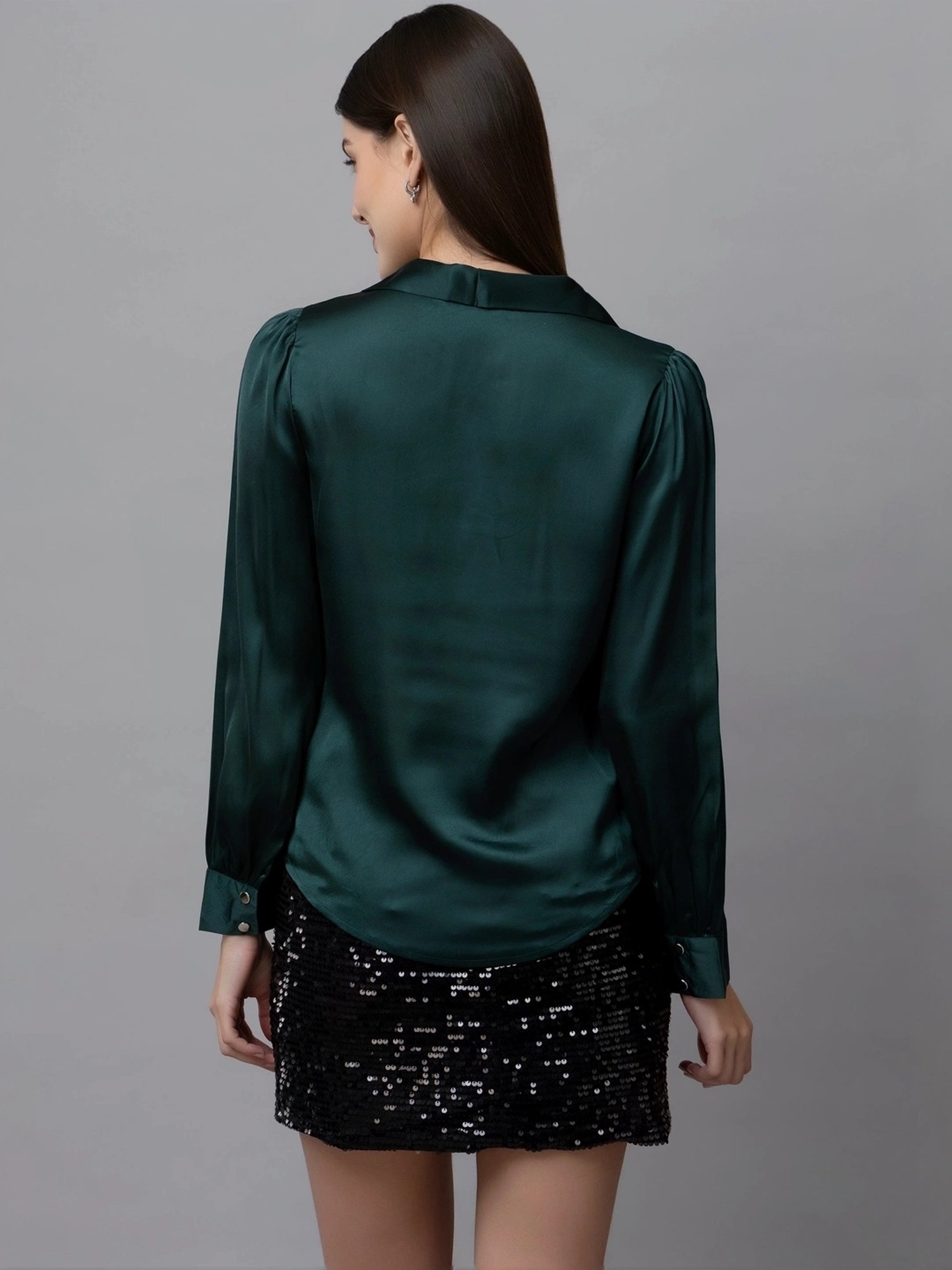 PURYS Green Regular Fit Top