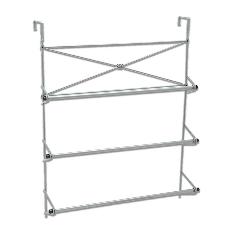 Over The Door Towel Rack Brushed Nickel - Zenna Home