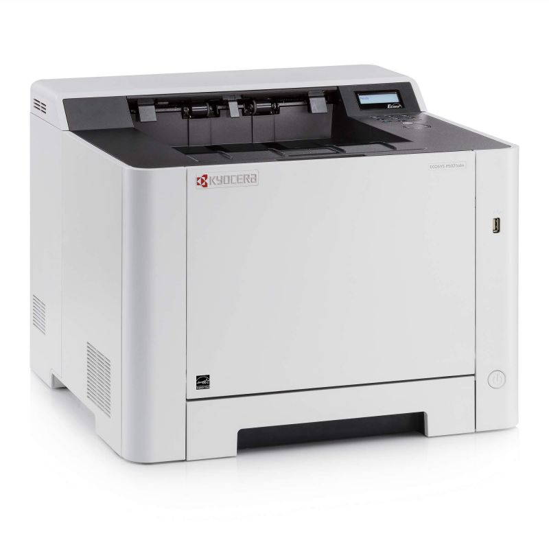 Kyocera 1102RD2US0 ECOSYS P5021cdw Color Network Printer, Output Speed Of Up To 22 PPM, 300 Sheet Paper Capacity, 150 Sheet Output Tray Capacity - USB, Wireless and Wired Network Interfaces