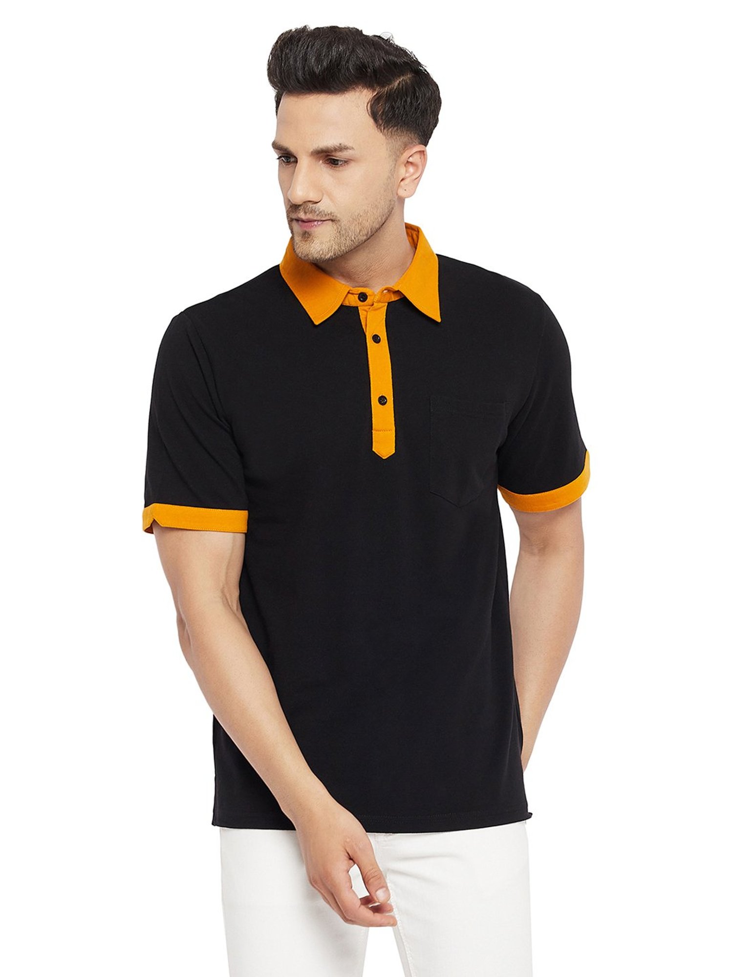 Hypernation Black Polo T-Shirt