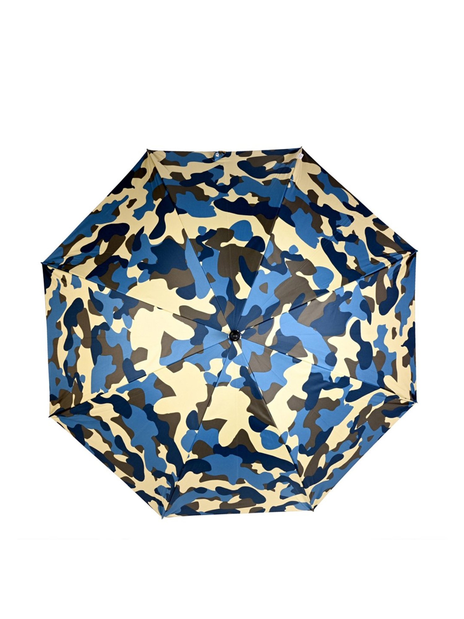 Eume Ordin Yellow & Blue Camo 1 Fold Umbrella - 27 inch