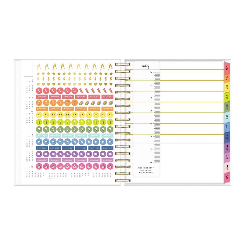 2021-22 Academic Planner 8" x 10" Flexible Cover Daily/Monthly Wirebound Modern Marble - The Home Edit
