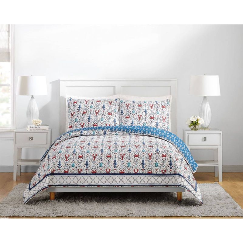 King Sea Life Pillow Sham Blue - Vera Bradley