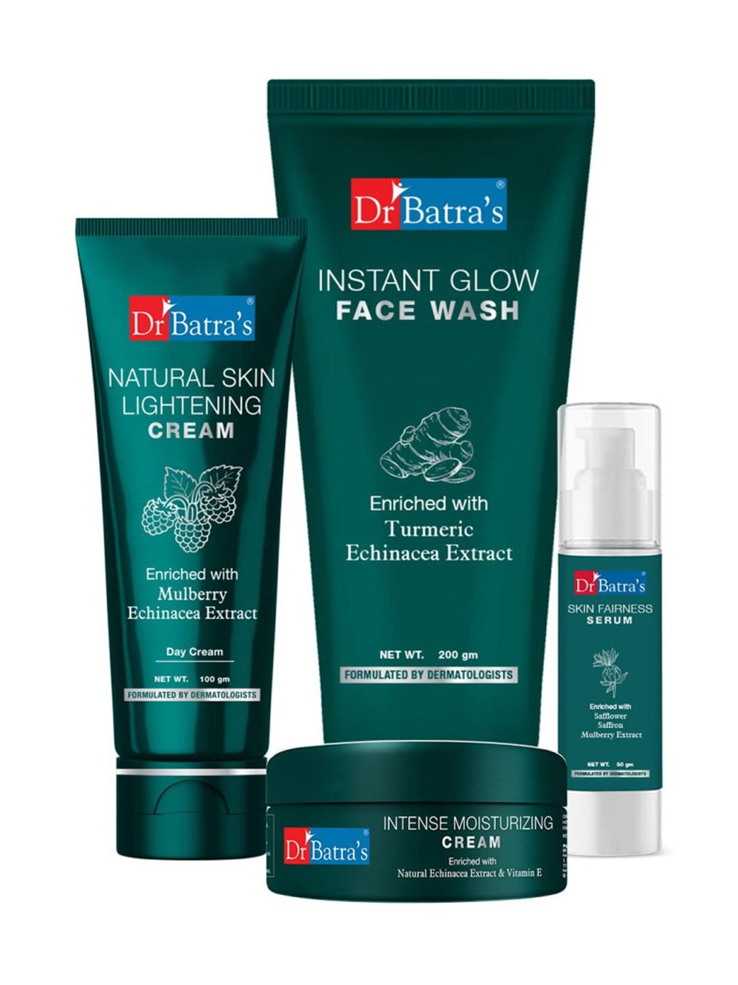 Dr. Batra's Skin Fairness Serum, Face Wash Instant Glow, Lightening & Moisturizing Cream