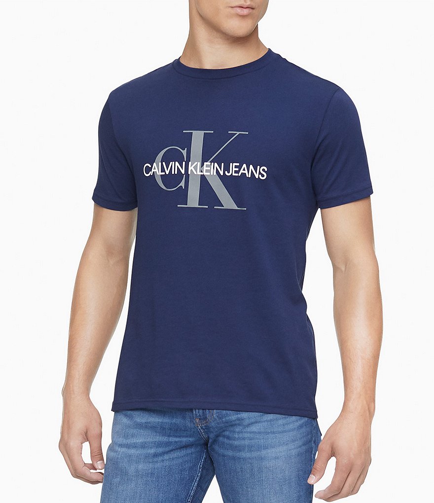 Calvin Klein Jeans Monogram Logo Short-Sleeve Graphic T-Shirt