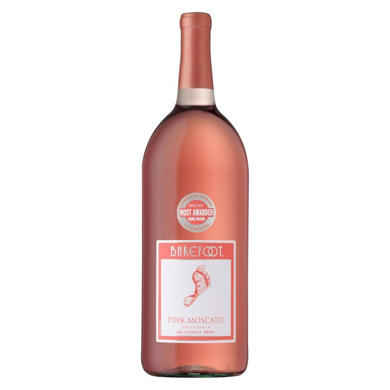 Barefoot Pink Moscato Wine - 1.5L Bottle