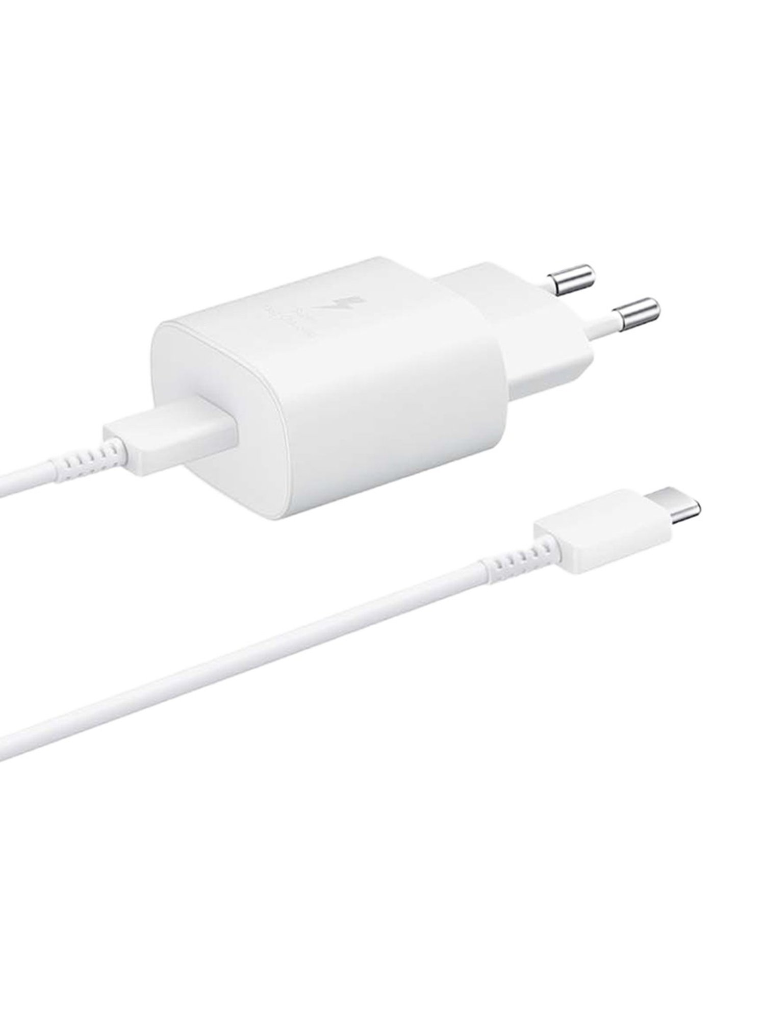 Samsung 25W Fast Charger with Type-C Cable (EP-TA800XWNGIN, White)