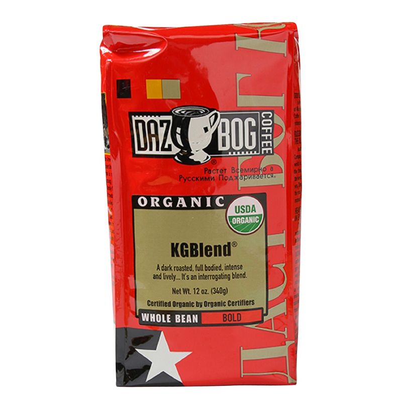 Dazbog Organic KGBlend Dark Roast Whole Bean Coffee - 12oz
