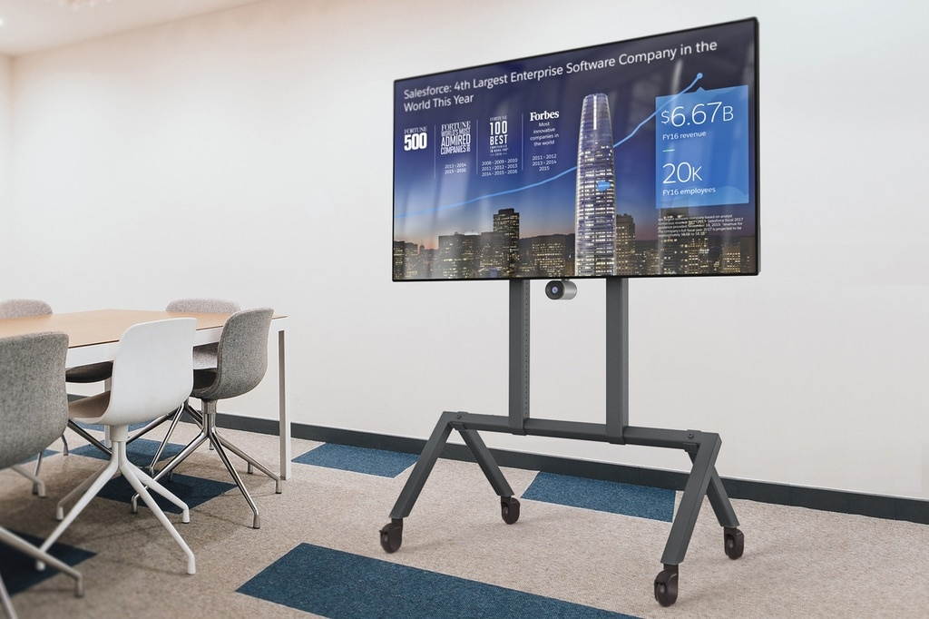 Heckler Design - H965-BG - Heckler AV H965 - Cart - for interactive flat panel - steel - gray, black - screen size: 55 -