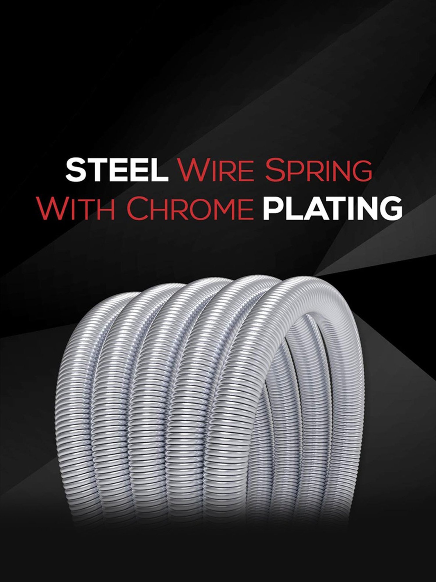 PAXMAX Steel 5 Spring Portable Adjustable Resistance Professional Gym Exercise Chest Pull Expander