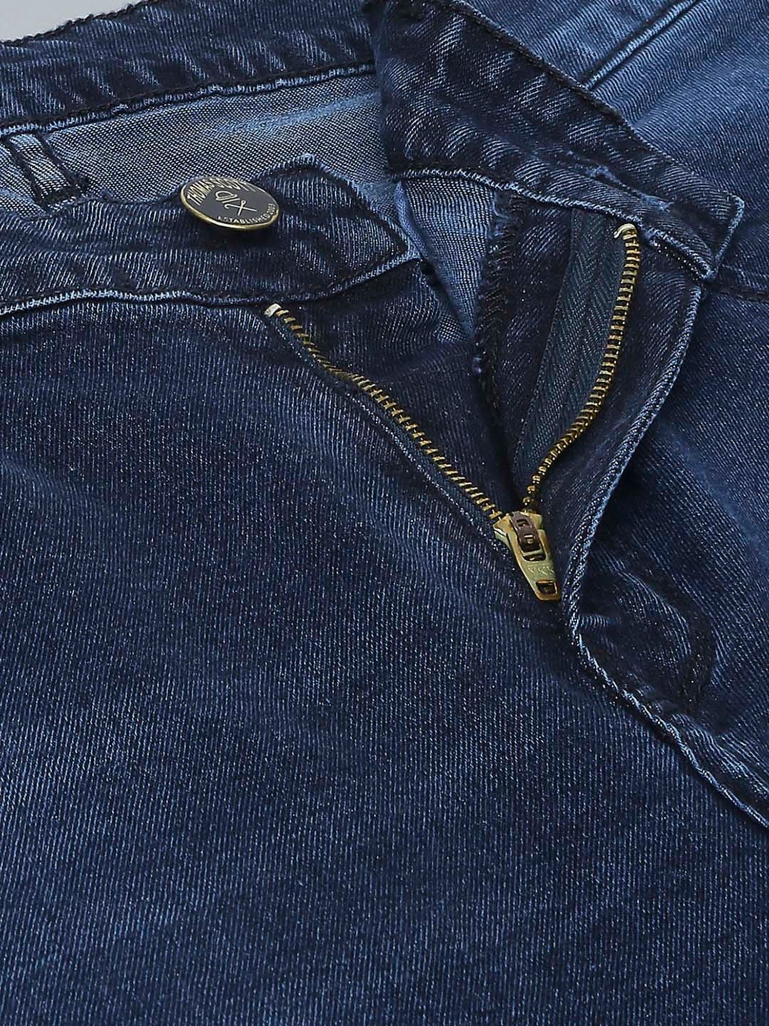 Thomas Scott Blue Regular Fit Lightly Washed Jeans