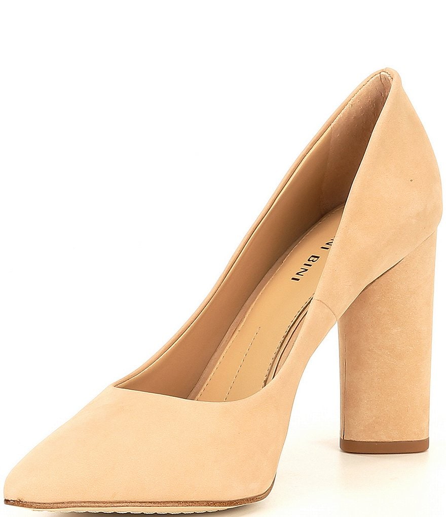 Gianni Bini Kaislie Suede Block Heel Pumps
