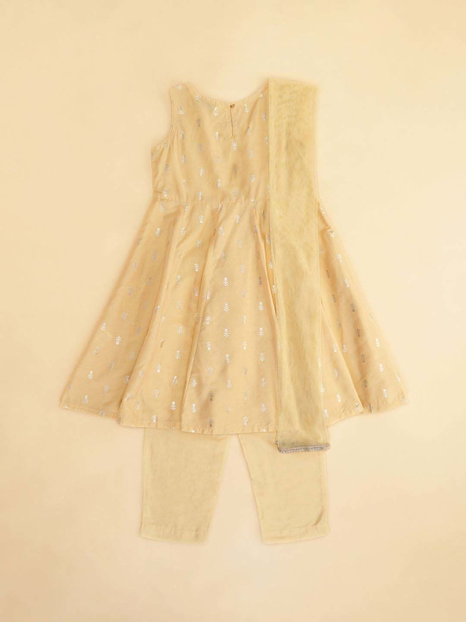 Many Frocks Kids Blue Embellished Top with Plazzos