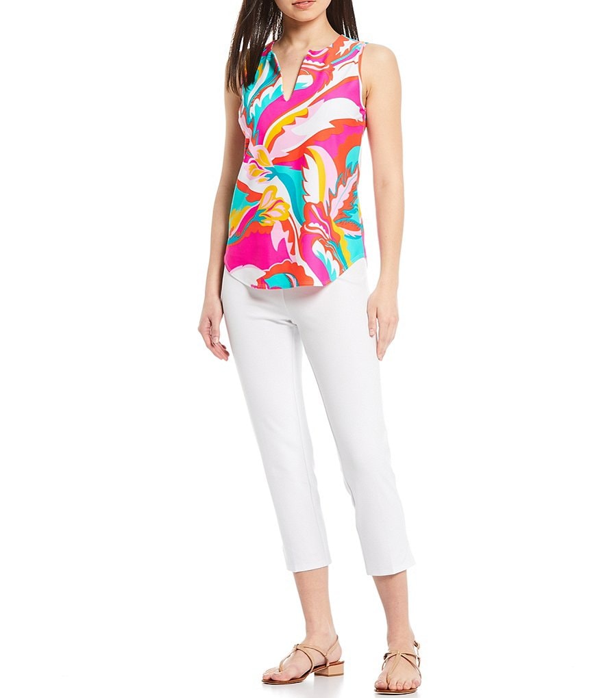 Jude Connally Ali Sleeveless Split Round Neck Shell