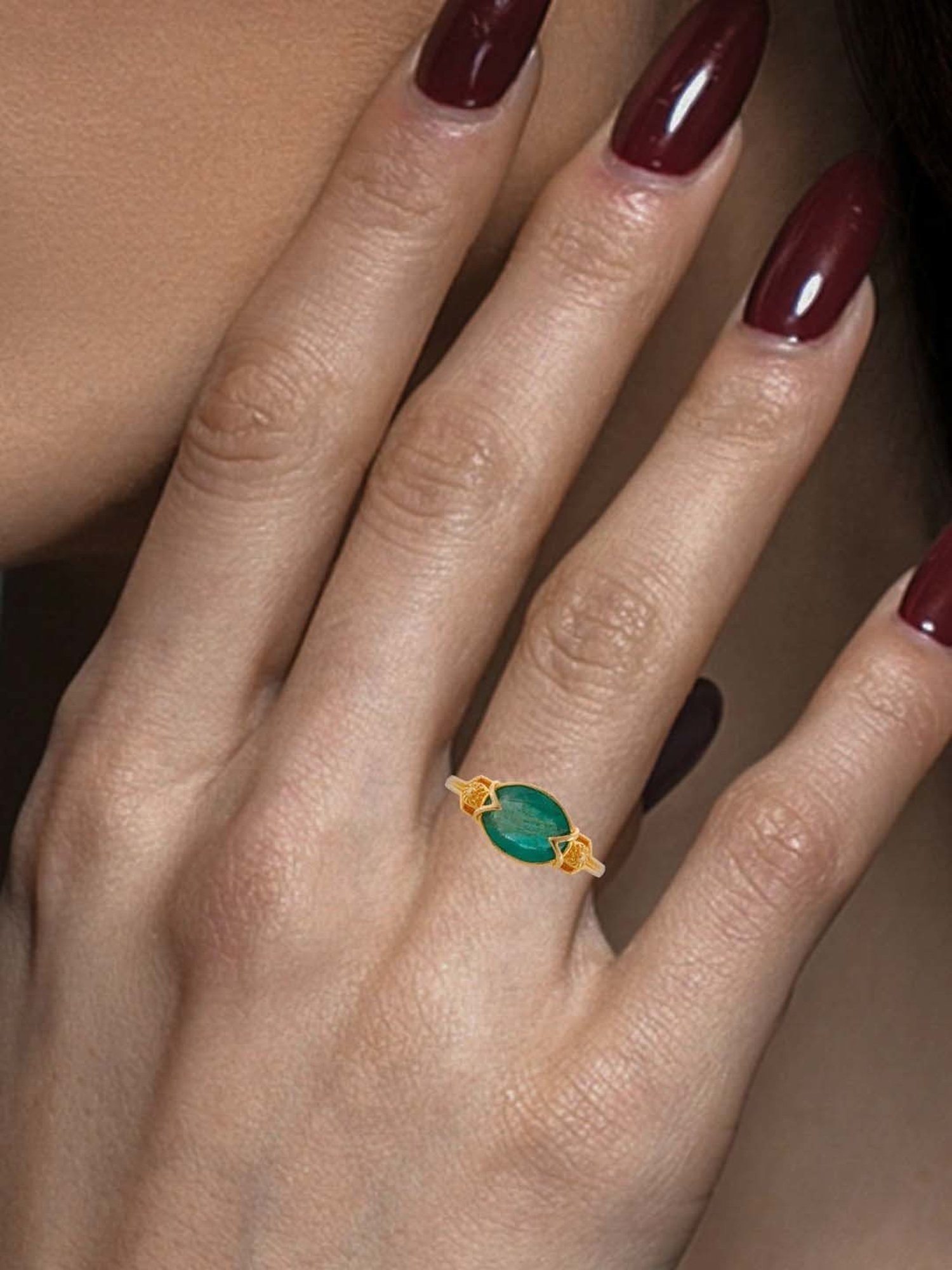 CKC Classic Emerald Gold Ring