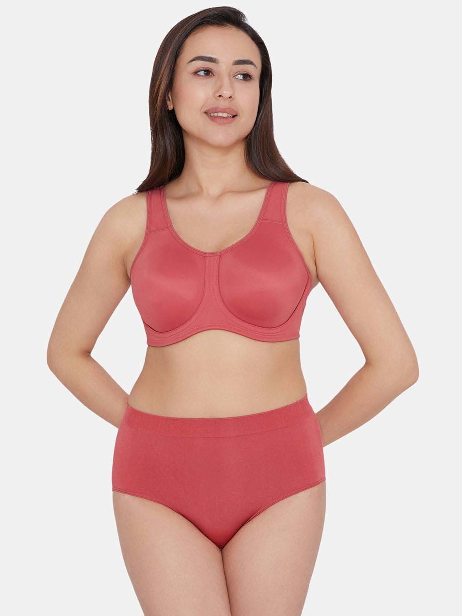 Wacoal Red Full Coverage Sports Bra