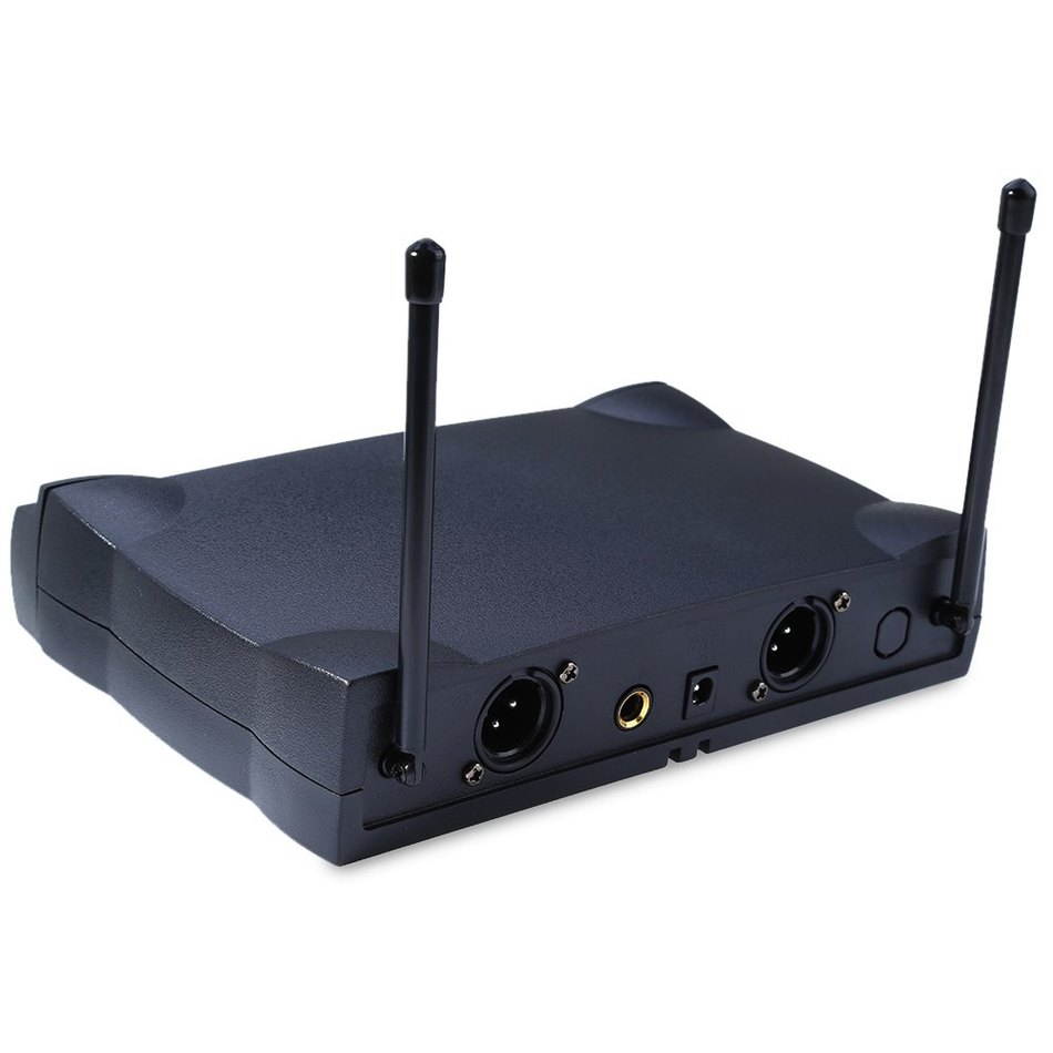 WEISRE PGX58 Omni Directional Wireless Microphone System Dual Mic for Karaoke Party KTV
