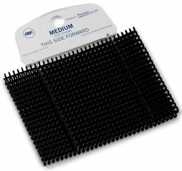 Gbc 2515700 Binding Spines,Small,Black,Pk100
